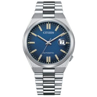 Citizen Automatic Blue Dial Mens Watch NJ0151-88X