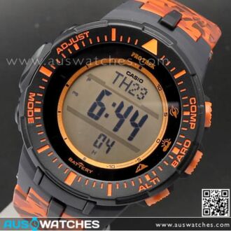 Casio ProTrek Triple Sensor Solar Camouflage Sport Watch PRG-300CM-4, PRG300CM