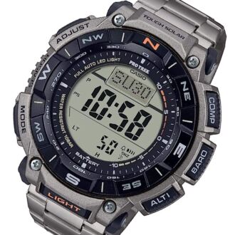 Casio Pro Trek Titanium Solar Altimeter Thermometer Compass Watch PRG-340T-7, PRG340T