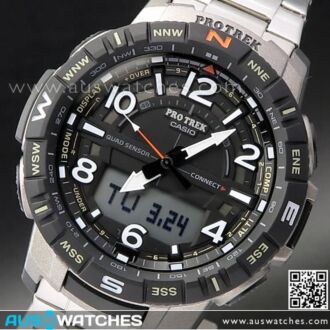 Casio Protrek Quad Sensor Bluetooth Titianium Watch PRT-B50T-7, PRTB50T