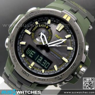 Casio ProTrek Solar Radio Multiband 6 Analog-Digital Watch PRW-6000SG-3. PRW6000SG With Extra Strap