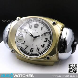 Seiko Super Loud Bell Alarm Snooze Gold Clock QHK043G