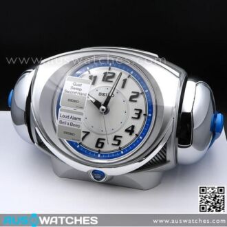 Seiko Super Loud Bell Alarm Snooze Silver Clock QHK045S