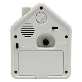 Seiko QHP010M Bird Sound Compact Stylish White Green 11cm Alarm Clock