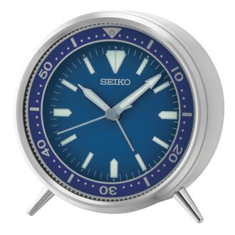 Seiko Mai T Aluminum Bedside Alarm Clock QXE065L