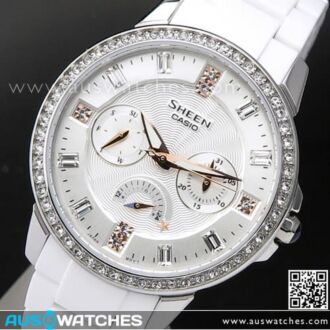 Casio Sheen Cruise line SWAROVSKI ELEMENTS Ladies Watch SHE-3023-7A, SHE3023