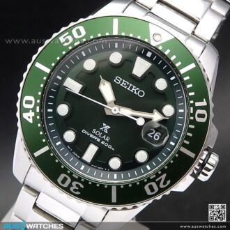 Seiko Prospex Solar Green Dial 200M Diver Watch SNE579P1