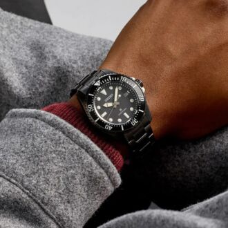 Seiko Prospex All Black Solar Diver's 200M Men's Watch SNE599P1