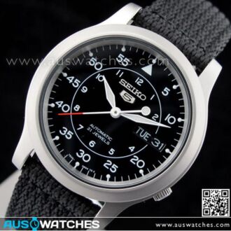 Seiko 5 Military Automatic Watch See-thru Back Nylon SNK809K2