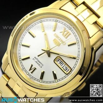 SEIKO 5 Automatic Gold Stainless Steel Watch SNKK84K1