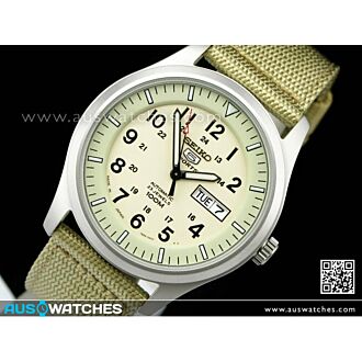 Seiko 5 Military Automatic 100m Mens Nylon Watch SNZG07J1, SNZG07