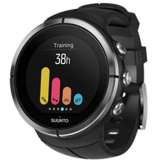 Suunto Spartan Ultra Black Multisport Bluetooth GPS Watch with Heart Rate Belt