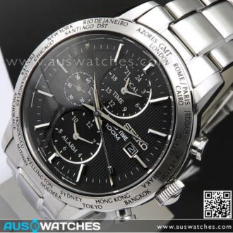 Seiko Chronograph Alarm World Time Mens Watch SPL049P1, SPL049