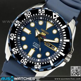 Seiko 5 Automatic Navy Blue Monster Resin 100M Sport Watch SRP605J2, SRP605