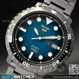 Seiko 5 Automatic Turquoise Dial Bottle Cap Mens Watch SRPC65K1, SRPC65