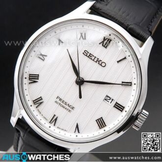 Seiko Presage Automatic Leather Strap Mens Watch SRPC83J1, SRPC83