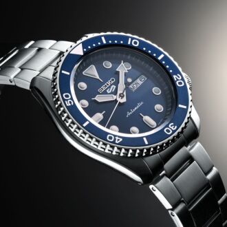 Seiko 5 Sports Blue Dial Stainless Steel 100M Automatic Watch SRPD51K1, SRPD51