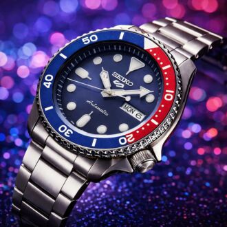 Seiko 5 Sports Blue Dial Stainless Steel 100M Automatic Watch SRPD53K1, SRPD53