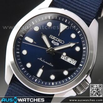 Seiko 5 Sports Blue Dial Nylon Strap Automatic Watch SRPE63K1