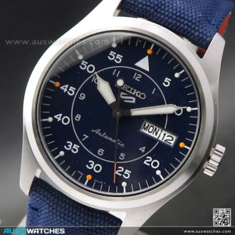 Seiko 5 Sport Blue Dial Nylon Strap Automatic Watch SRPH31K1