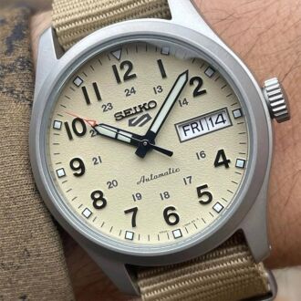 Seiko 5 Automatic Field Mid Size Military NATO Band Watch SRPJ83K1