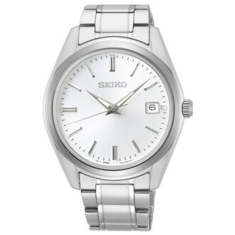 Seiko Quartz Elegant Date Display Sapphire Men's Watch SUR307P1
