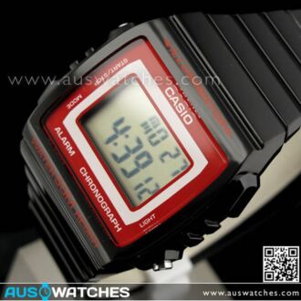 Casio Unisex Alarm Stopwatch Black Watch W-215H-1A2V, W215H