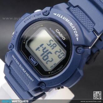 Casio Digital Alarm Watch W-219H-2AV, W219H