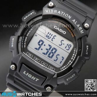 Casio Vibration Alarm 100M Digital Watch W-736H-1AV, W736H