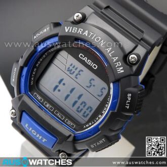 Casio Vibration Alarm 100M Digital Watch W-736H-2AV, W736H