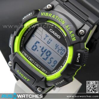 Casio Vibration Alarm 100M Digital Watch W-736H-3AV, W736H