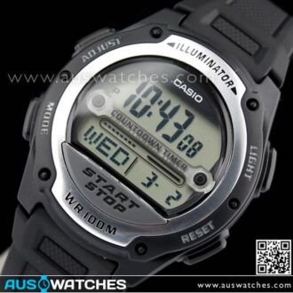 Casio Referee stopwatch 100M 10Yrs Battery Watch W-756-1A, W-756