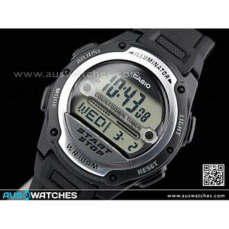 Casio Referee stopwatch 100M 10Yrs Battery Watch W-756-1A, W-756