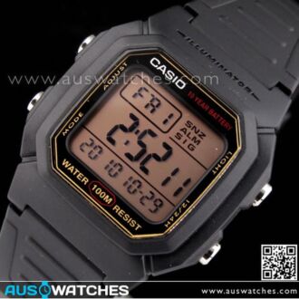 Casio Mens Multi Alarm Digital Watch W-800HG-9AV, W800HG