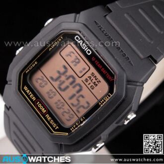 Casio Mens Multi Alarm Digital Watch W-800HG-9AV, W800HG