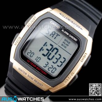 Casio Dual time 50M WR Stopwatch Digital Sport Watch W-96H-9A, W96H