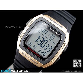 Casio Dual time 50M WR Stopwatch Digital Sport Watch W-96H-9A, W96H