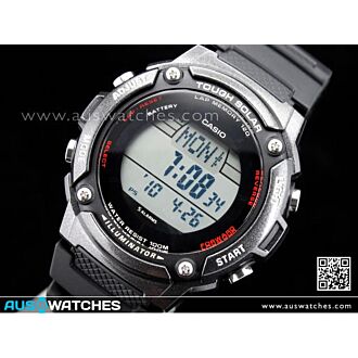 Casio Tough Solar World Time Alarm Watch W-S200H-1BV WS200H