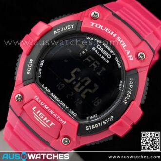 Casio Solar World Time 5 Alarms 100M Sport Watch W-S220C-4BV, WS220C