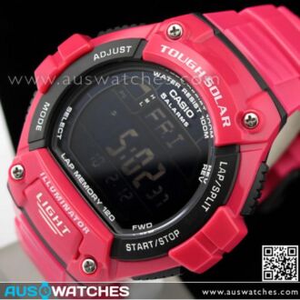 Casio Solar World Time 5 Alarms 100M Sport Watch W-S220C-4BV, WS220C