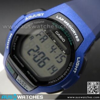 Casio Stopwatch Alarm Digital Watch WS-1000H-2AV, WS1000H