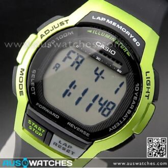 Casio Stopwatch Alarm Digital Watch WS-1000H-3AV, WS1000H