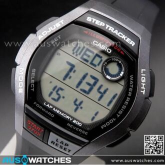 Casio Step Tracker LED 100M Sport Watch WS-2000H-1AV, WS2000H