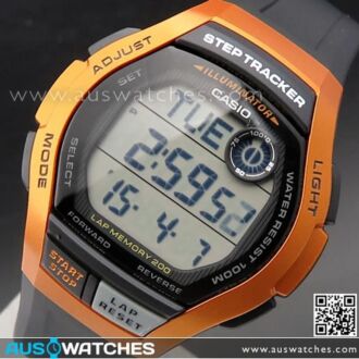 Casio Step Tracker LED 100M Sport Watch WS-2000H-4AV, WS2000H