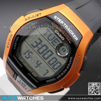 Casio Step Tracker LED 100M Sport Watch WS-2000H-4AV, WS2000H