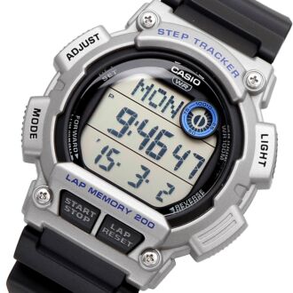 Casio Step Tracker Dual Time Stopwatch Digital Watch WS-2100H-1A2V