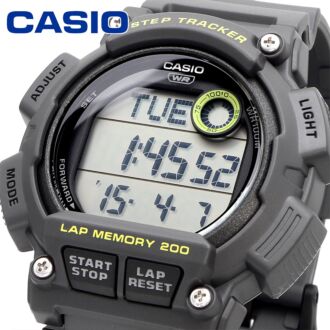 Casio Step Tracker Dual Time Stopwatch Digital Watch WS-2100H-8A