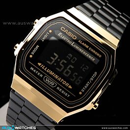 BUY Casio Vintage Black and Gold Metal Digital Watch A168WEGB 1B CASIO Watches Online AUS Watches