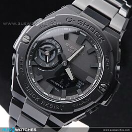 BUY Casio G-Shock G-Steel All Black Bluetooth Solar Mens Watch GST