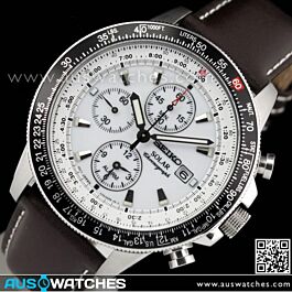 BUY Seiko Flightmaster Solar Chronograph Pilot Watch SSC013P1